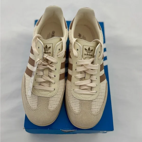 Adidas Samba OG Crochet Knit Cream White Cardboard Crystal Sand Mens 6/ Womens 7 - Picture 10 of 16